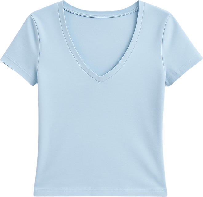 Women's V-Neck Short-Sleeve Top
