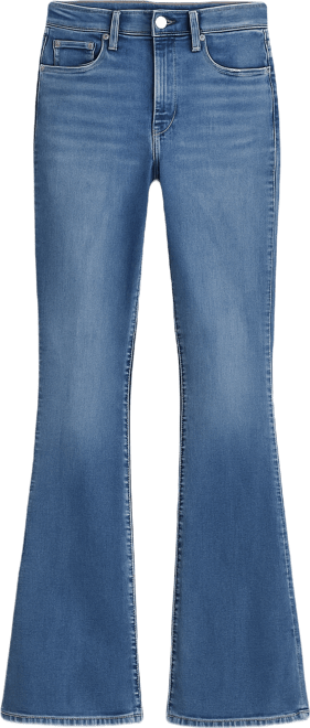Women's Slim Fit Mid-Rise Flare Leg Jeans