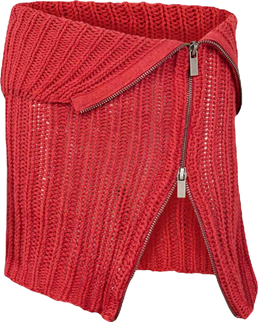 Women's Cashmere Blend Your Itch Zipped Knit Skirt