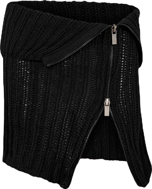 Women's Cashmere Blend Your Itch Zipped Knit Skirt