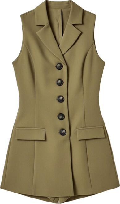 Women's Notch Collared Sleeveless Romper