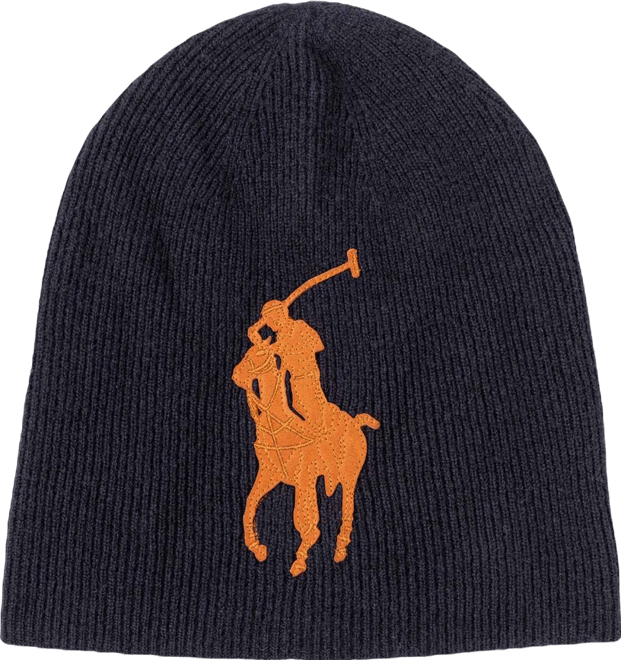 Men's Leather Patch Beanie