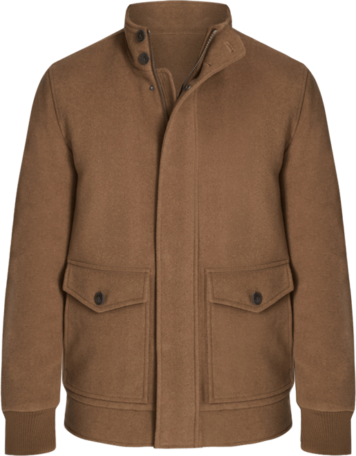 Men's Stand-Collar Long-Sleeve Bomber Jacket