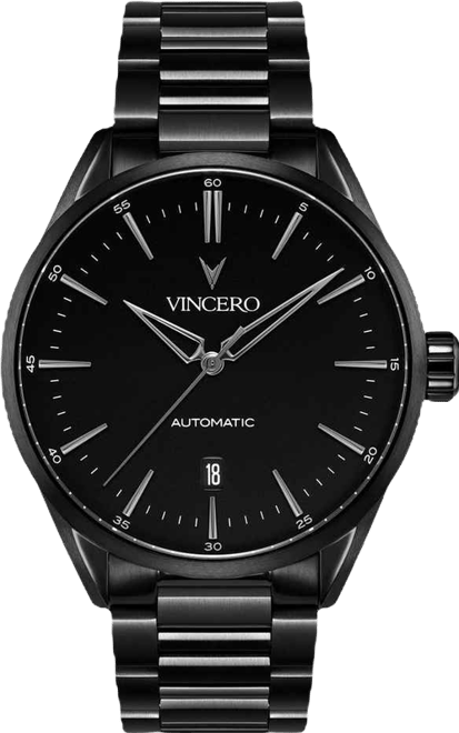 Stealth Icon Automatic Watch with Seiko Movement & H-Shaped Steel Bracelet