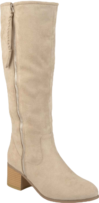 Women's Sanora Wide Calf Stacked Heel Mid Shaft Boots