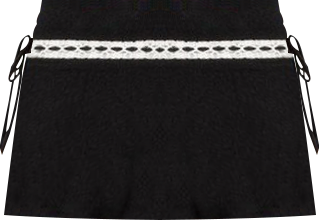 Women's Khloe lacey ribbon knit mini skirt