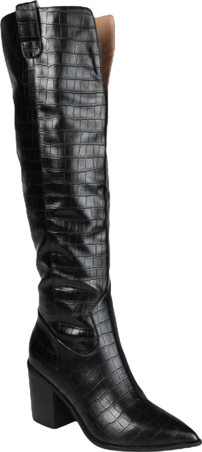 Women's Therese Wide Width Wide Calf Block Heel Knee High Dress Boots