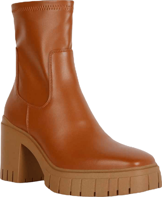 kokum faux leather platform boots