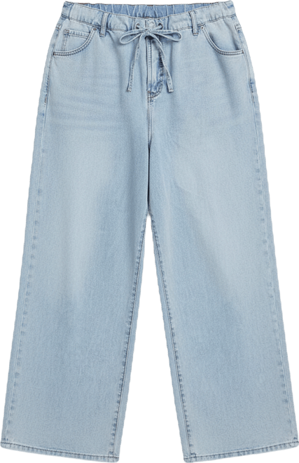 Women's Loose Drawstring Waist Jean