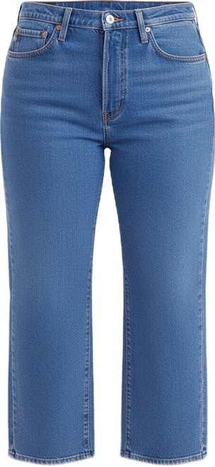 Plus Size Ribcage Straight-Leg Ankle Jeans