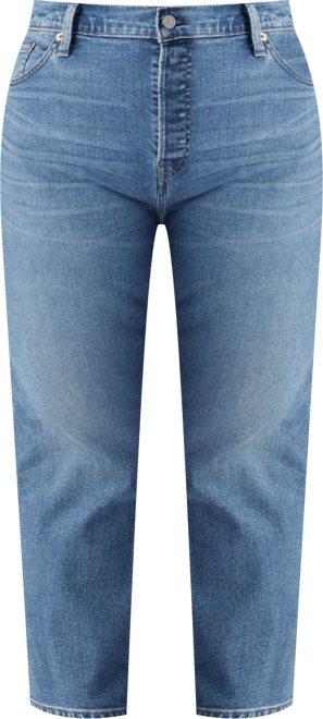 Plus Size Wedgie High-Rise Straight-Leg Jeans