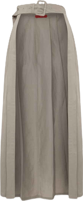 Women's Linen Blend Shiny Woven Skirt