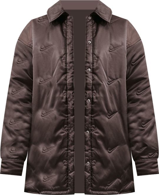 ナイキ スポーツウェア スウッシュ シリーズ ウィメンズ オーバーサイズド キルテッド シャツ ジャケット