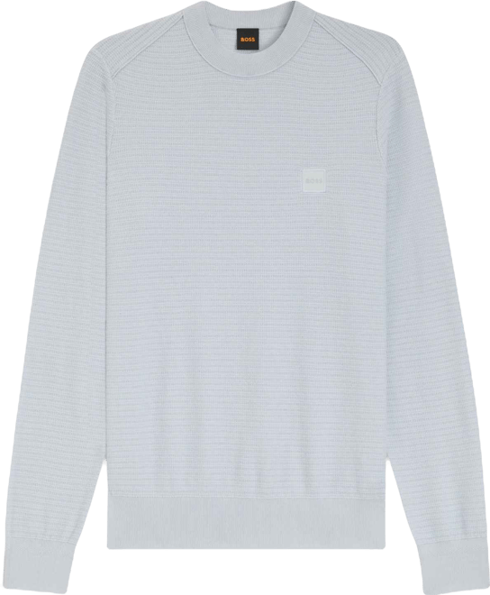 Boss by  Men's Structured Cotton Cashmere Sweater