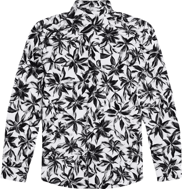Men's Leo Botanical Printed Long-Sleeve Dress Shirt, Macy's Exclusive