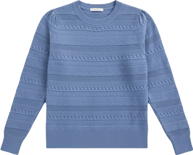 Women's Pointelle Crewneck Sweater, Macy's Exclusive