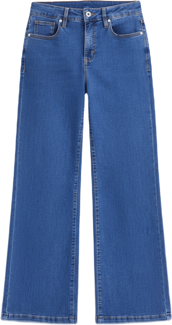 Petite Five Pocket High-Rise Wide Leg Jeans, Macy's Exclusive