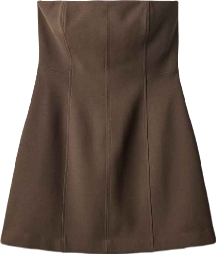 Women's Strapless Flared Dress