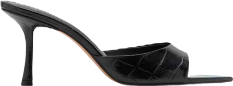 Women's Croc-Effect Heeled Sandals