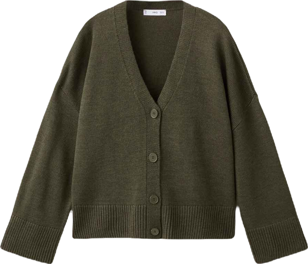 Women's Oversized V-Neck Cardigan