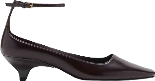 Women's Ankle Strap Kitten-Heeled Shoes