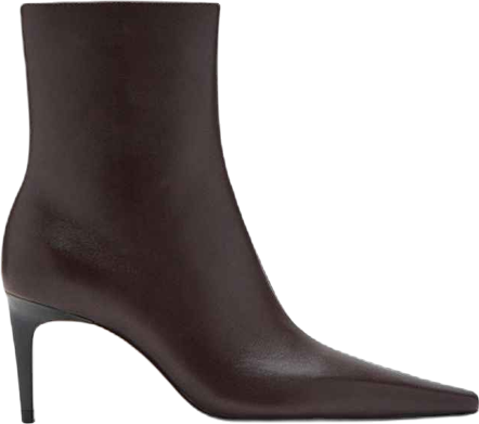 Women's Leather Pointed Ankle Boots