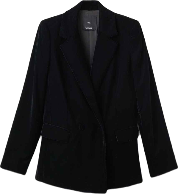 Women's Double-Breasted Velvet Jacket