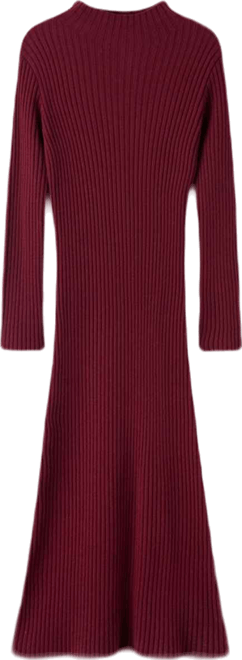 Women's Perkins-Neck Ribbed Dress