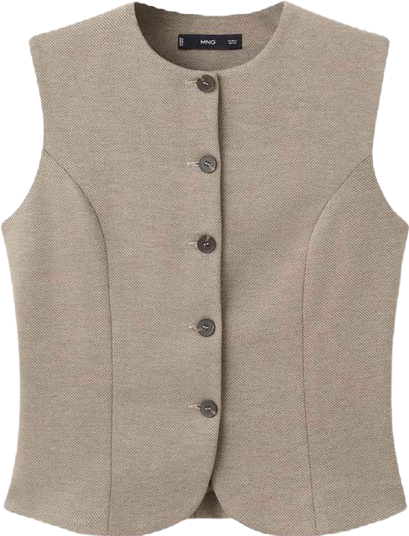 Women's Fitted Suit Waistcoat
