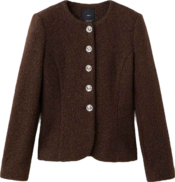 Women's Jewel Buttons Boucle Jacket