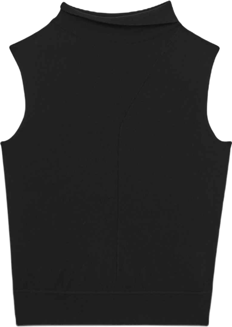 Women's Wool Slouched Sleeveless Top