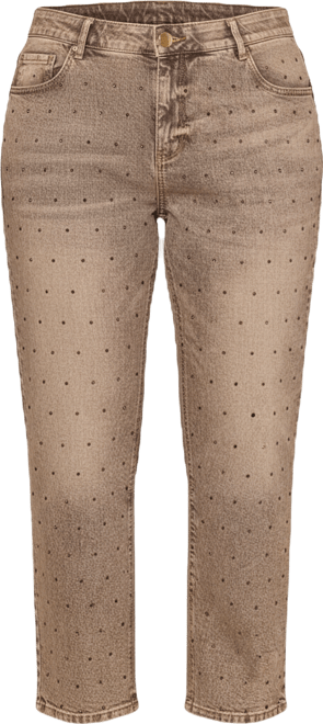 Plus Size Embellished Boyfriend Jeans
