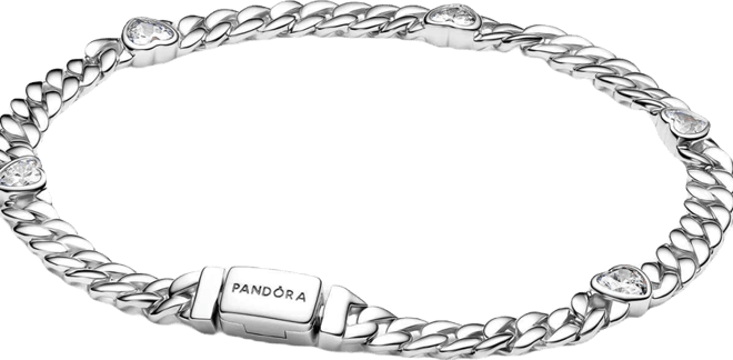 Heart Cuban Chain Bracelet