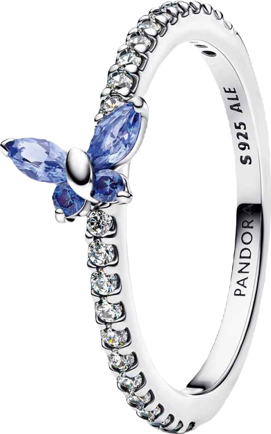 Sparkling Butterfly Ring