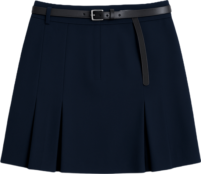 Women's Pleated A-Line Mini Skirt