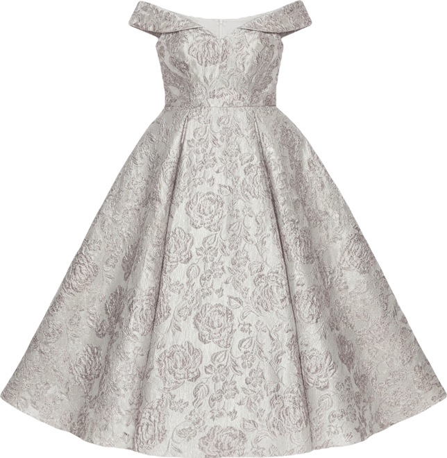 Plus Size Off The Shoulder Long Ball Gown