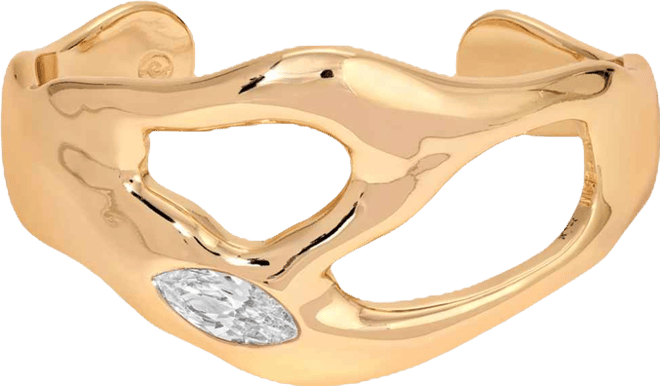 Gold Plated Statement Luxe Cuff Bracelet