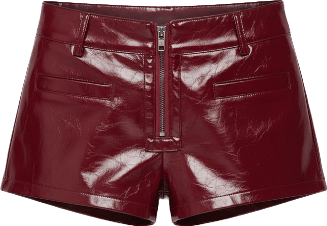 Women's Mcrae Faux Leather Micro Shorts
