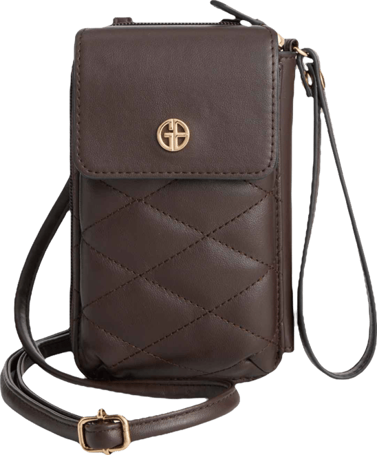 Softy Leather Tech Crossbody Wallet, Exclusively at Macy's