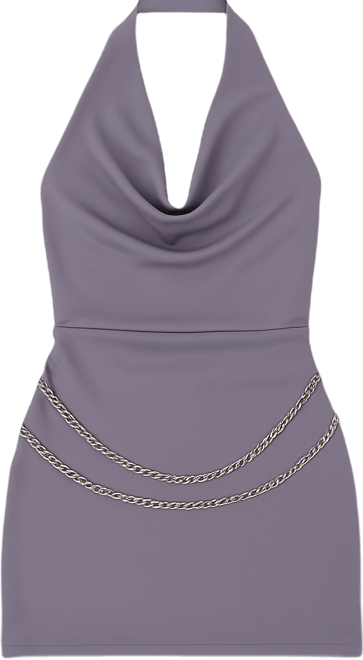 Women's Kylah Backless Chain Belt Mini Dress