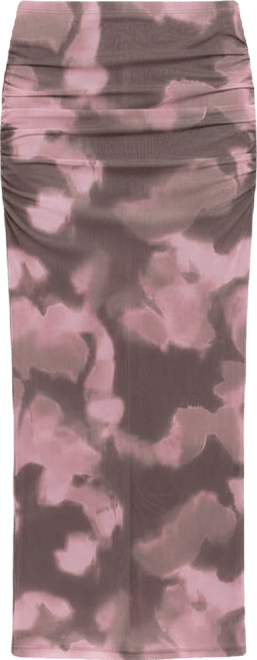 Women's Caelira Abstract-Print Mesh Midi Skirt