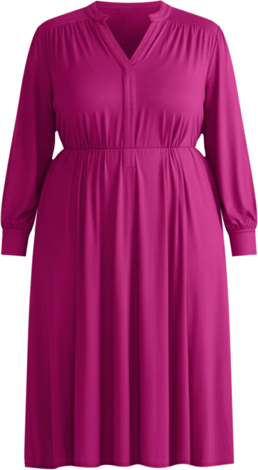 Plus Size Gramercy Liquid Jersey Dress
