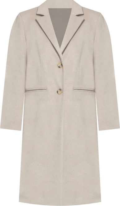 Women's Melton Coat with Printed Lining Trench