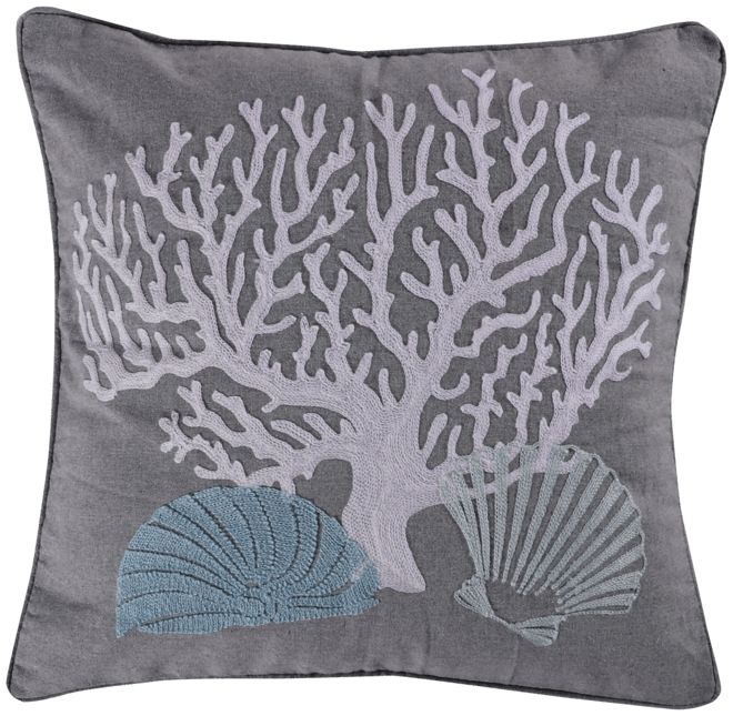 Siesta Key Coral Throw Pillow