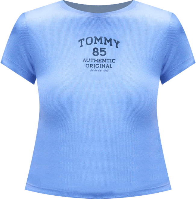 Women's Tommy 85 Ribbed Logo T-Shirt