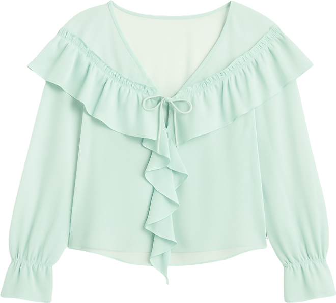 Women's Ruffled Chiffon Blouse, Macy's Exclusive