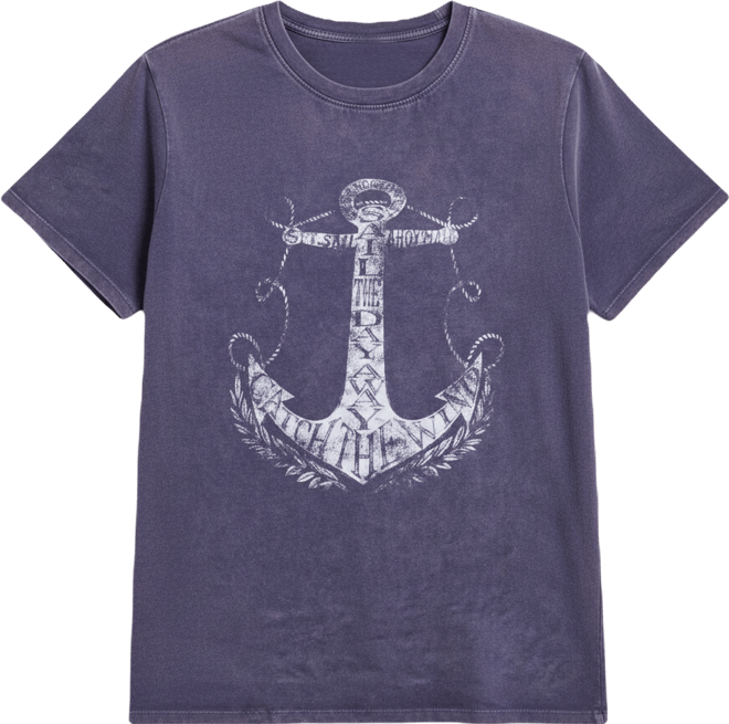 Women's Cotton Anchor Graphic-Print Tee, Macy's Exclusive