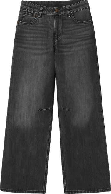 Womens Skater Girl Washed Low Rise Jeans