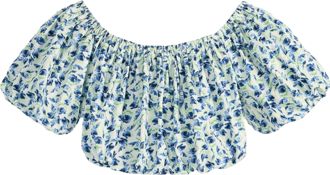 Women's Woven Ditsy Print Off-The-Shoulder Top, Macy's Exclusive