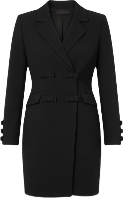 Women's Woven Tuxedo Bow Mini Dress, Macy's Exclusive